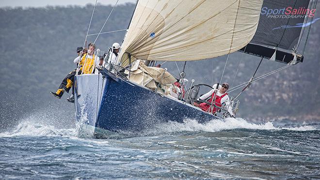 Shakti at the start of the 2017 Pittwater to Southport Race © Beth Morley - Sport Sailing Photography http://www.sportsailingphotography.com